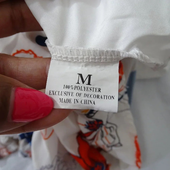 2 pc Floral Top and Ripped Jeans Outfit Set Girls Size M Adjustable Waist - Picture 6 of 7